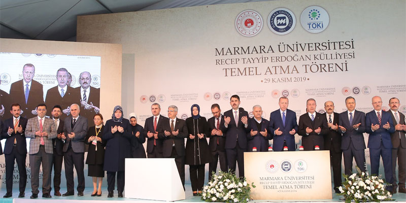 Marmara Üniversitesi Recep Tayyip Erdoğan Külliyesi Temel Atma Töreni’ni gerçekleştirdik.